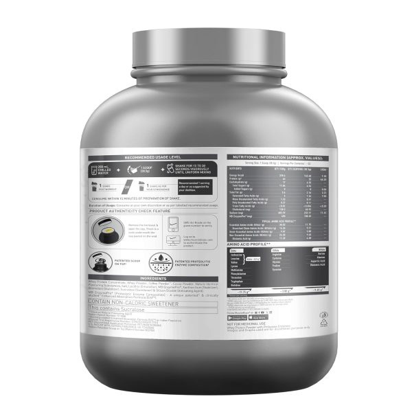 MuscleBlaze Biozyme Performance Whey Protein Powder, Blue Tokai Coffee (2kg / 4.4lbs) | 25g Protein Per Scoop | Clinically Tested 50% Higher Protein Absorption - Image 5